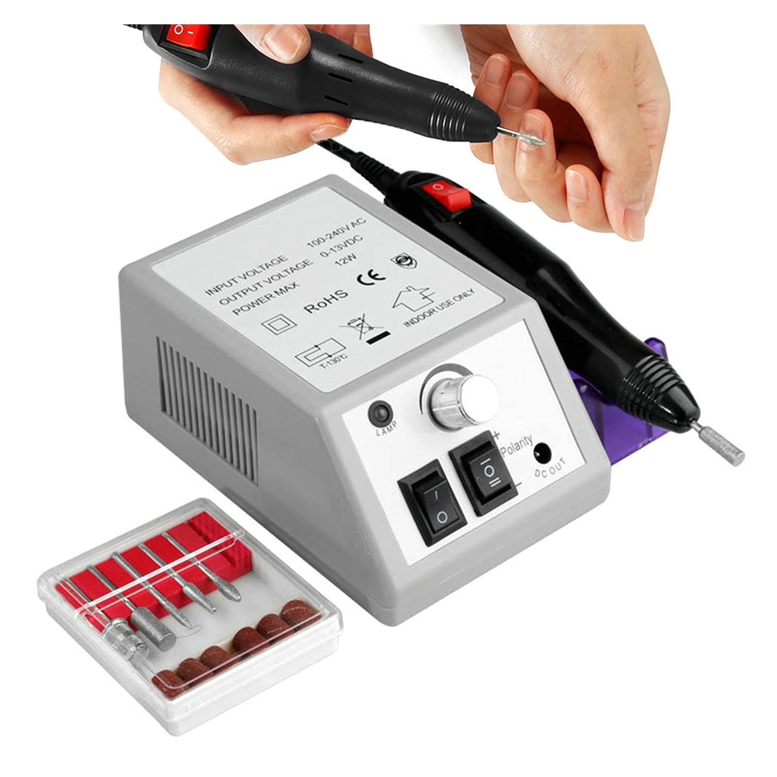 Wiertarka do paznokci 20000 obr./min elektryczna frezarka do paznokci zestaw do manicure szlifierka frezarka do usuwania skórek żel pilnik do paznokci zestaw do pedicure do paznokci przenośna