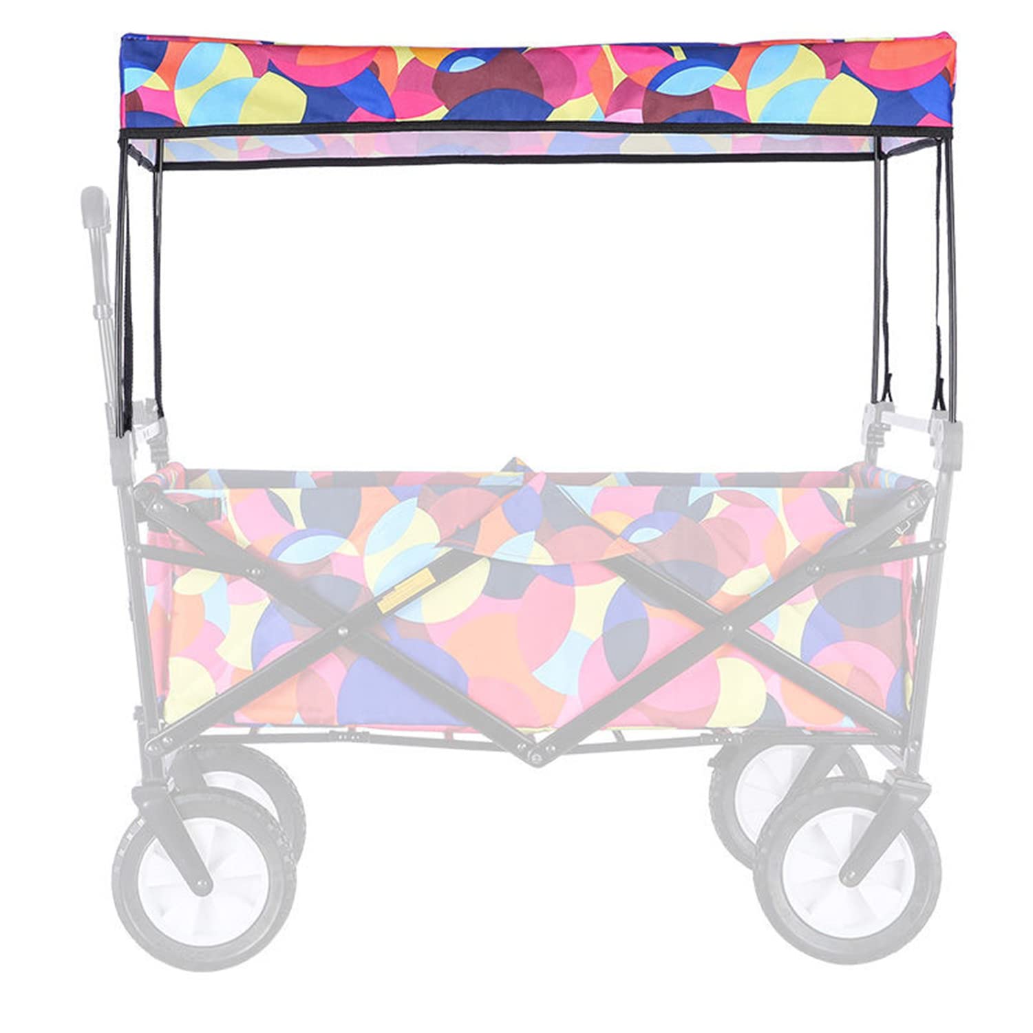 Toldo plegable para carrito – Accesorio de techo portátil para carritos plegables – Protección UV y diseño impermeable para uso en exteriores
