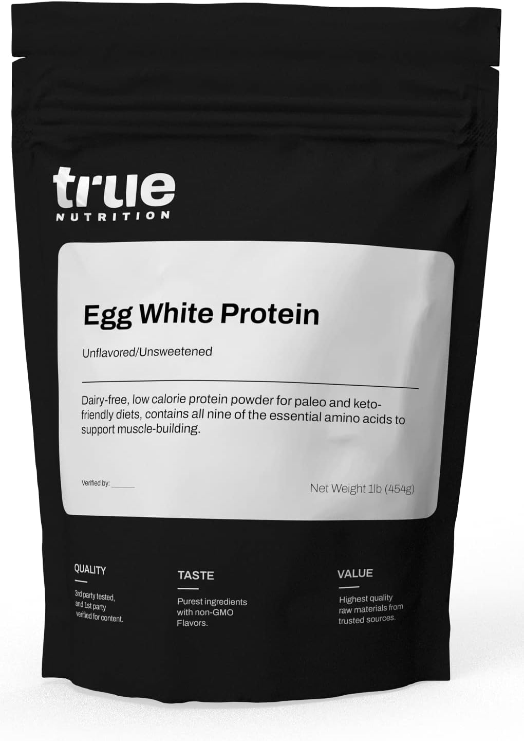 True Nutrition Egg White Protein Powder 24g NonGMO Egg