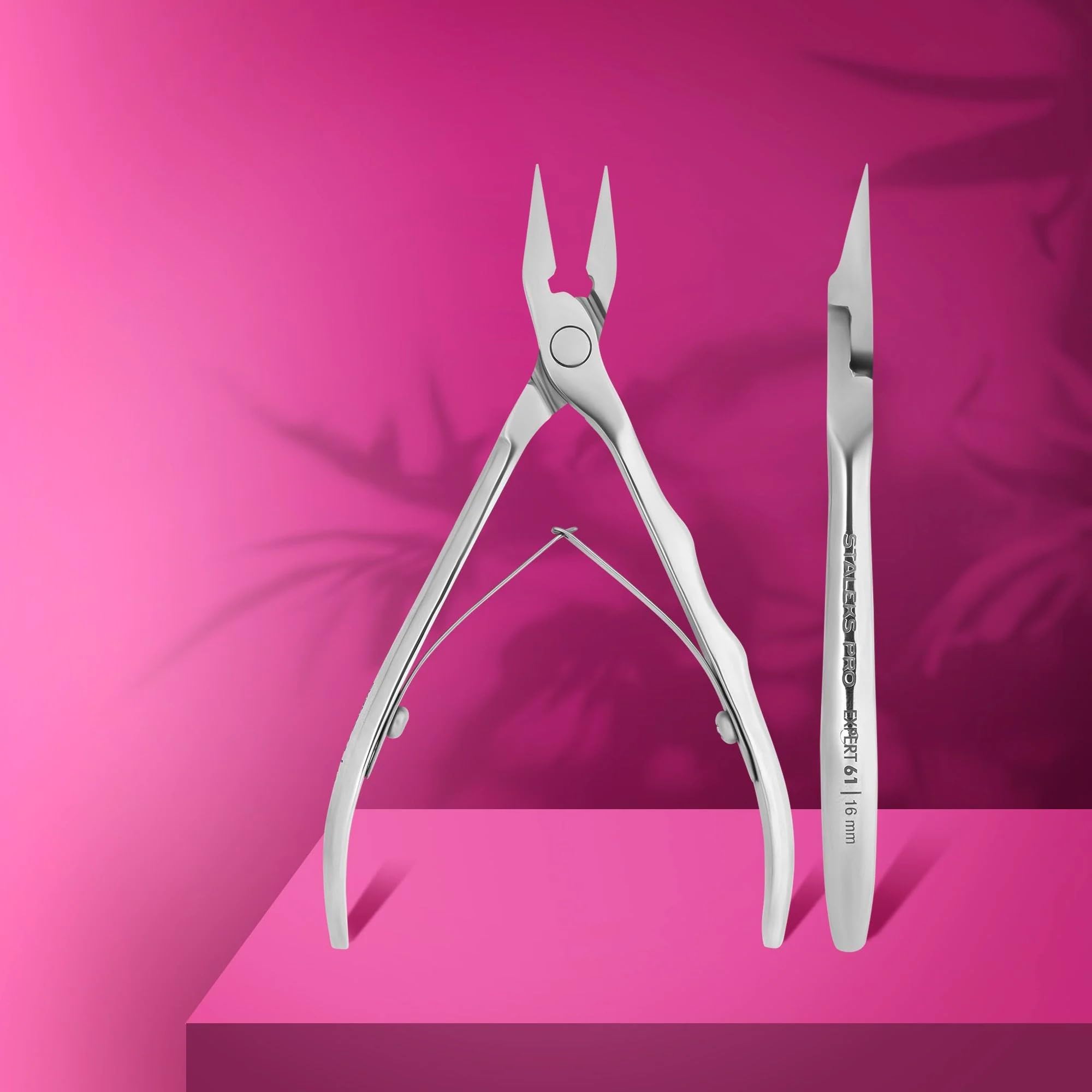 STALEKS PRO Pince coupe-ongles professionnelle pour ongles incarnés 16 mm Spécial pédicure Acier inoxydable Expert (NE-61-16)