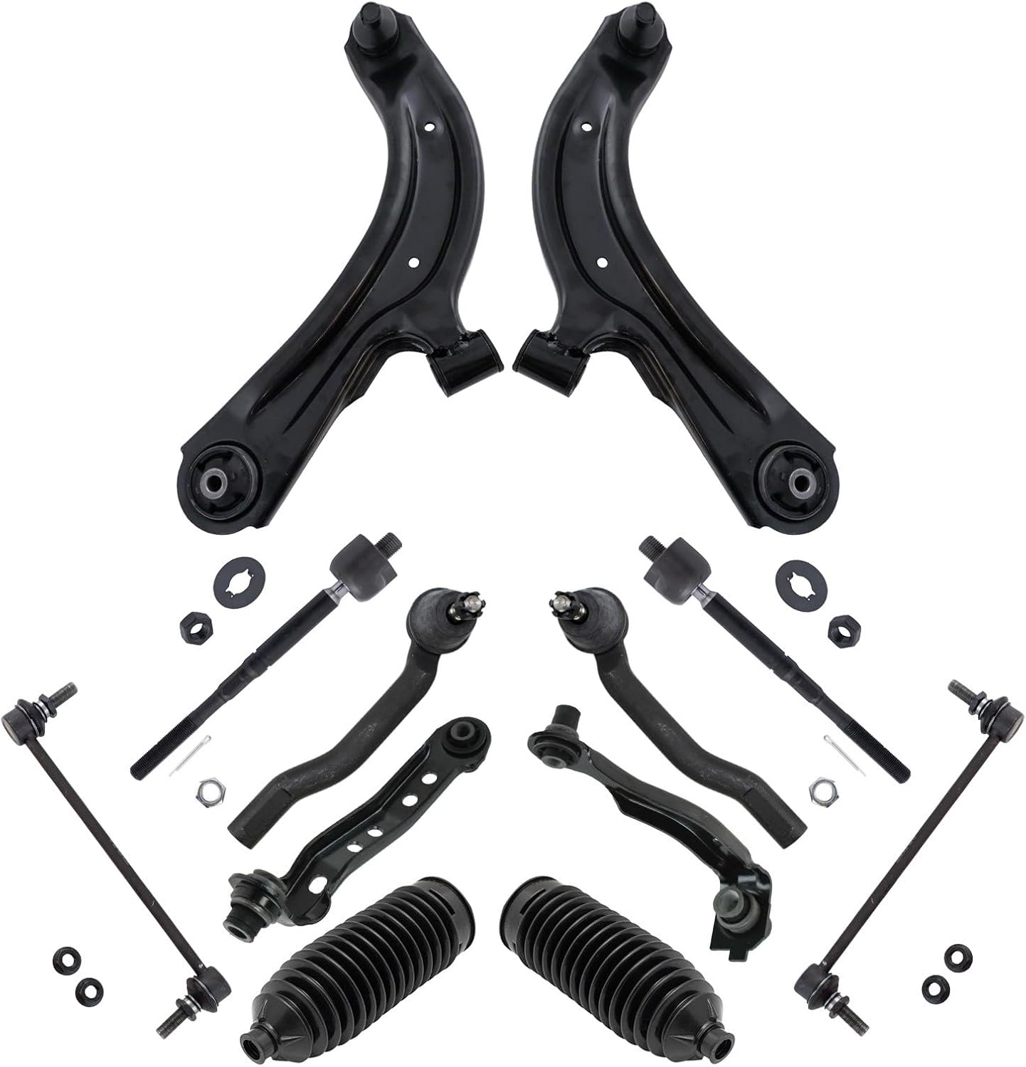 TRQ Front Steering & Suspension 12-Piece Kit for Nissan Sentra