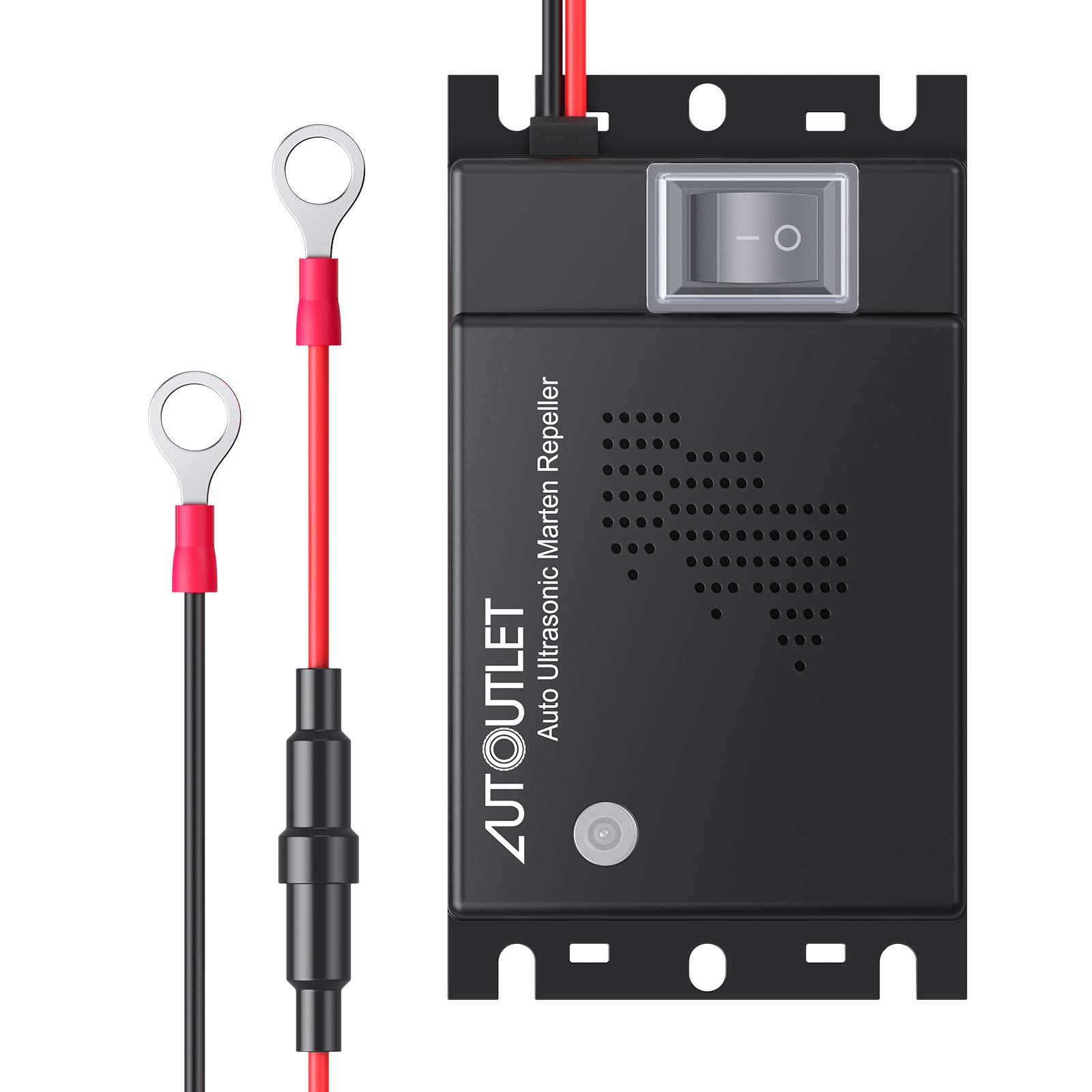 AUTOUTLET Repellente ad Ultrasuoni per Auto 2 Pezzi, Scaccia Topi Professionale, per Protezione Motori 12V, Cavo da 50cm