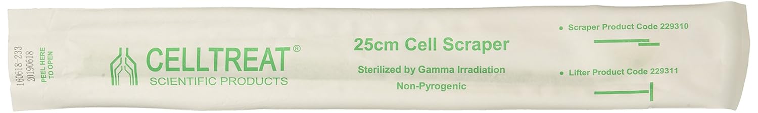 Celltreat 229310 Cell Scraper, Sterile, 25cm Handle, 20mm Scraper Blade (Case of 100)