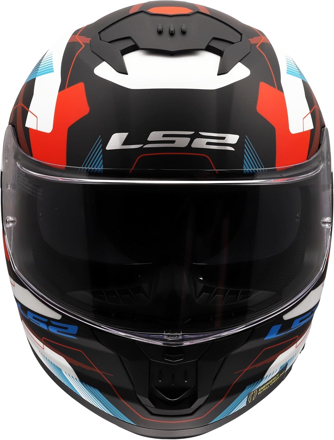 Casco LS2 Helmet Stream II Mika Mate Rojo Y Negro (M 57/58)