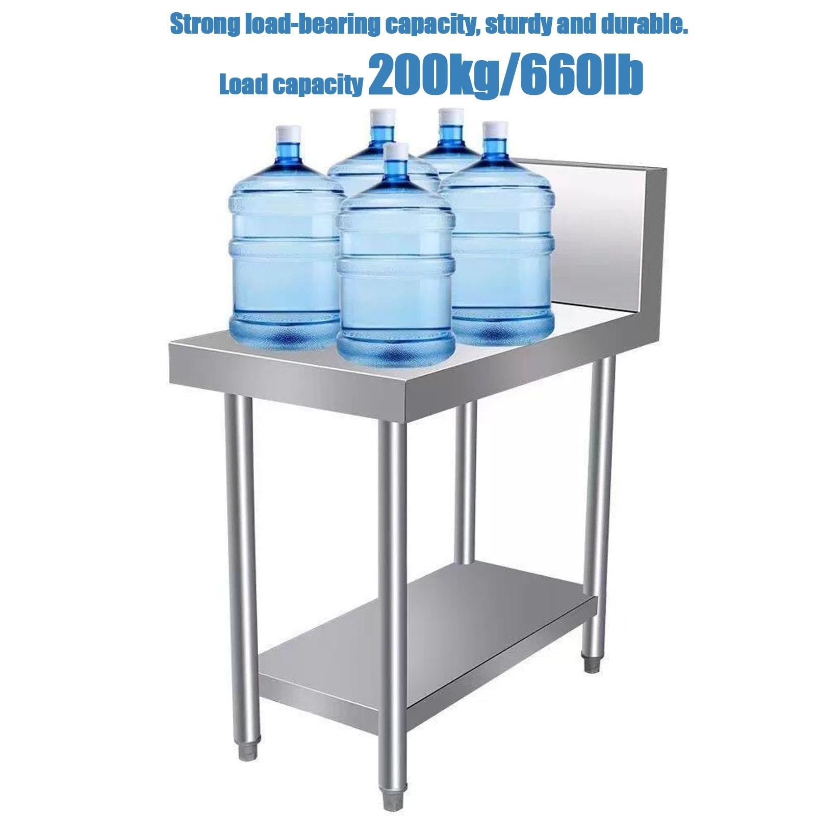 Piano di Lavoro Cucina, Tavolo Acciaio Inox, Tavolo Multifunzione
