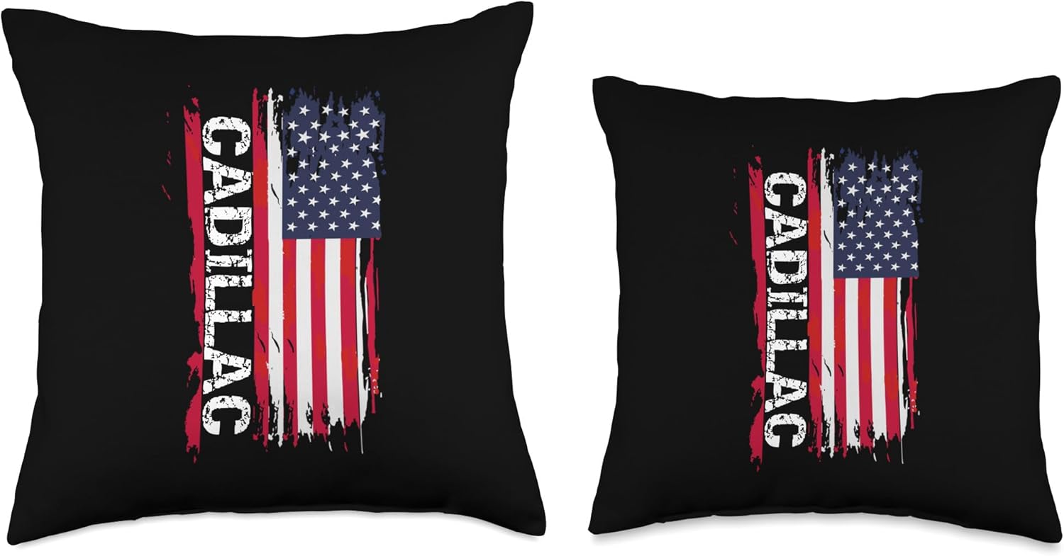 Cadillac City Throw Pillow
