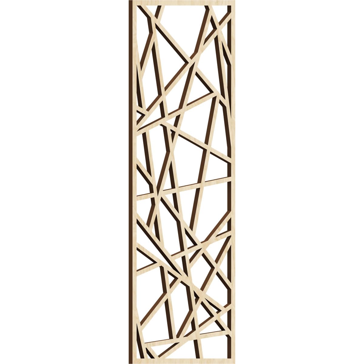 Conway Decorative Pierced Fretwork Wood Wall Panels, 9 3/8"W x 24 3/8"H x 1/4"T, Birch