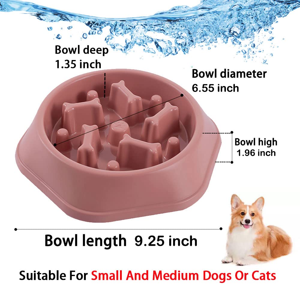 Cuenco de alimentación lenta para perros, comedero para perros, cuenco para cachorros, comederos para puzzles..