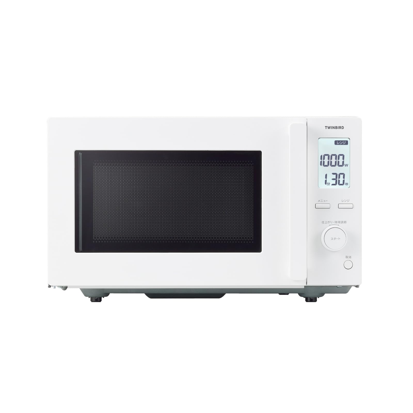 【新品】電子レンジ TWINBIRD EDR-FB82 (ホワイト) くらしTEPCO web会員さま限定】センサー付フラット電子レンジ