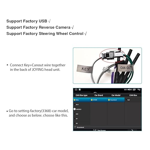 Miniatura 5 de JOYING Arnés de cableado de radio para Toyota Tundra, Sequoia, Sienna, 4runner, Prius, adaptador de arnés JBL Plug and Play Support Factory SWC,