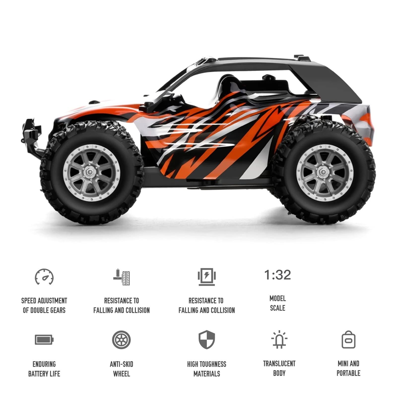 Amazon.co.jp: ラジコンカー 1/32 2wd 20km/h 2.4GHzミニ高速車 RC