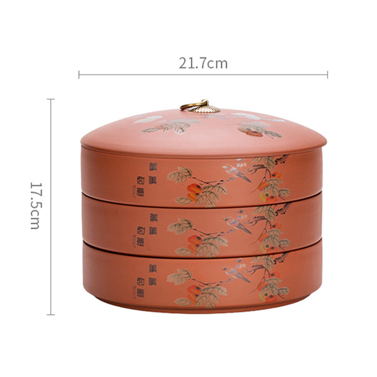 Tea Caddies Mehrschichtige Vintage Vorratsdosen Feuchtigkeitsbeständige Dose für Zuhause und Büro Lose Blätter Tee Aufbewahrung Elegantes Design
