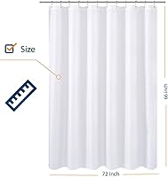 Vista 2 de N&Y HOME - Cortina de ducha o forro de cortina de ducha de tela, estilo hotel