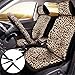 26-Piece Leopard Print Car Accessories Set - Full Set with Seat Covers, Steering Wheel Cover, License Plate Frame, Mirror Covers & More for Car, SUV, Truck