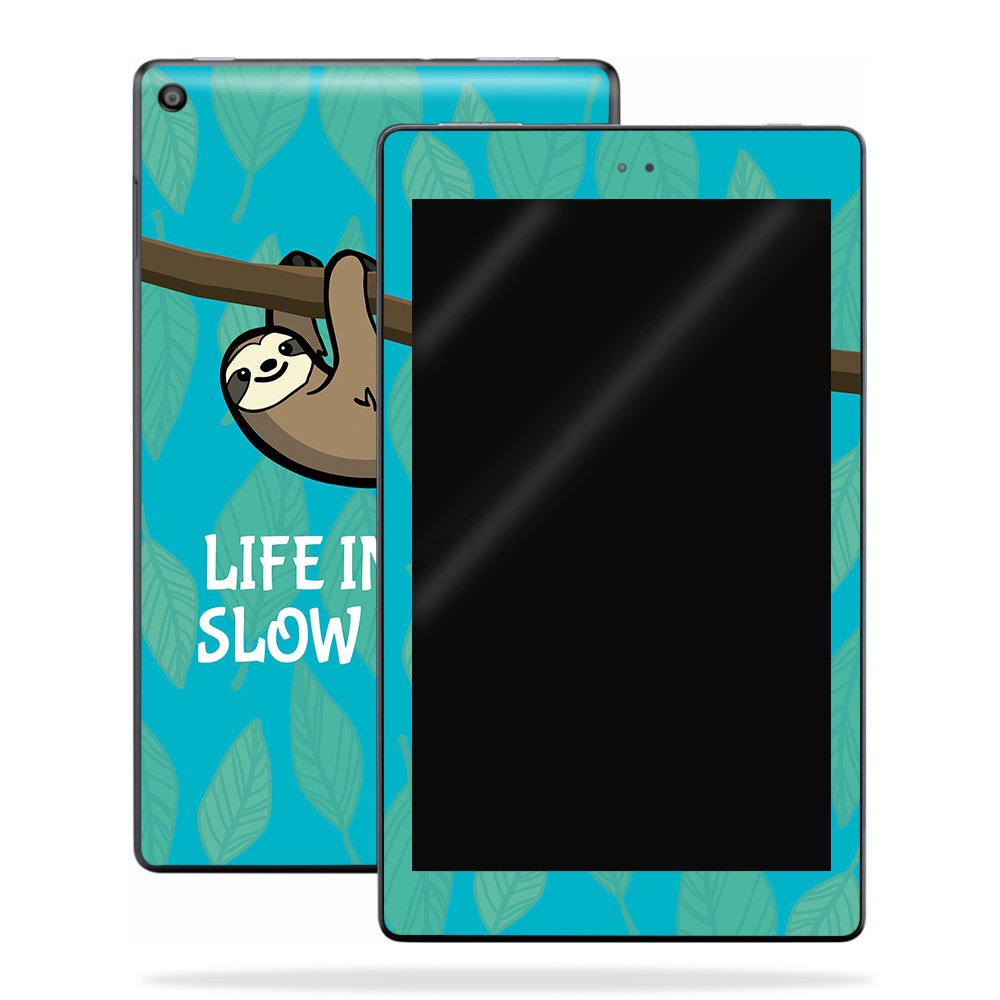 MightySkins Skin Compatible with Amazon Kindle Fire HD 8 (2017) - Slow Sloth | Protective, Durable, and Unique Vinyl Decal wrap Cover | Easy to Apply, Remove, and Change Styles | Made in The USA