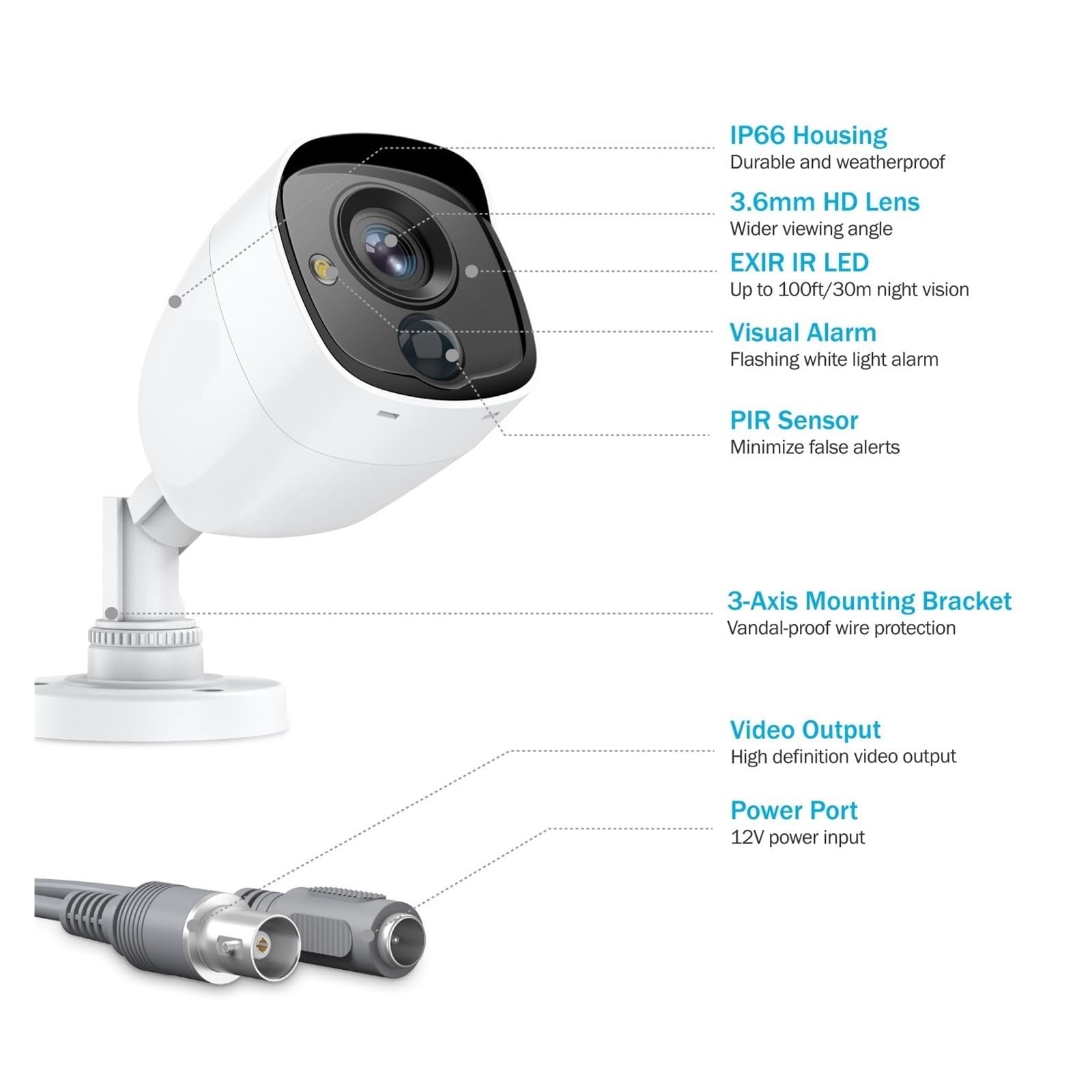 Kamera bezpieczeństwa, 32-kanałowy System Bezpieczeństwa Wideo 1080P H.265 Rejestrator DVR Nadzór Wideo Zestawy Kamer CCTV Zewnętrzne Wykrywanie PIR IP67(NONE,32CH DVR 16Pcs Kits)
