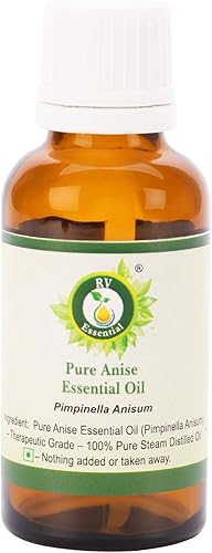 R V Essential aceite esencial puro anise - Pimpinella Anisum (100% puro y natural destilado al vapor)