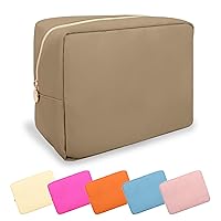 Vista 100 de Estuche pequeño para lápices y maquillaje para bolso, lindo estuche de lápices, bolsa de pinceles de maquillaje de nylon con cremallera, estuche