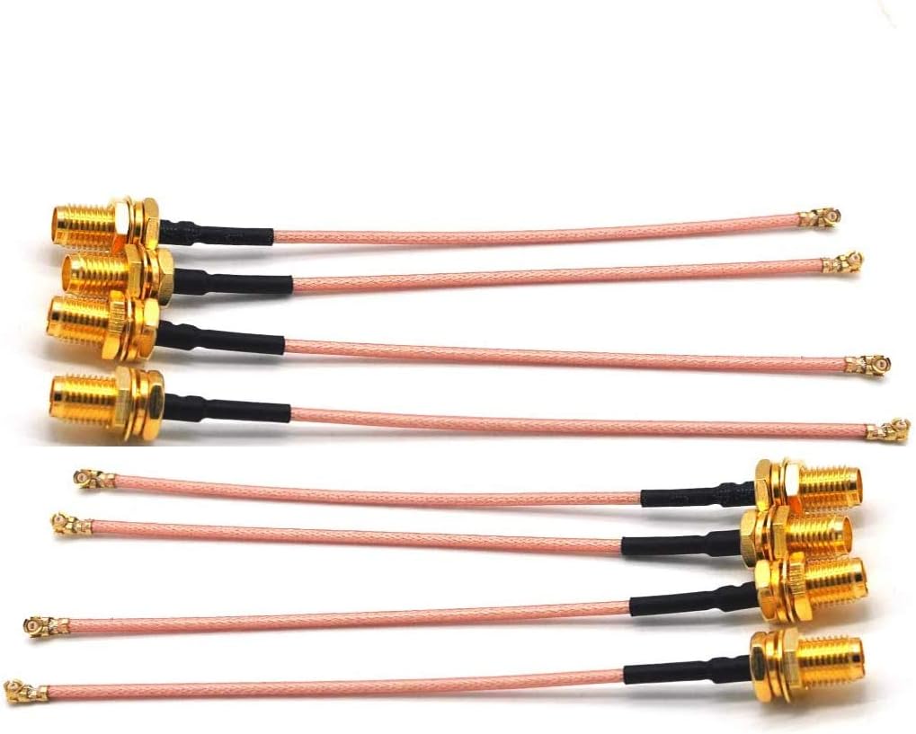 Network Adapter Pcie 2-Pack U.FL To RP-SMA Antenna Pigtail Cables – Mini PCI WiFi Adapter Connectors, 20cm Length 2.4ghz Antenna - Foto 7