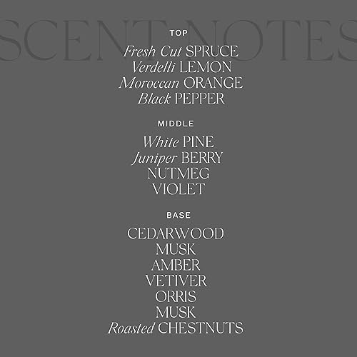 Miniatura 4 de Antica Farmacista Vela de tres mechas  Vela decorativa para el hogar  Larga duración y perfumada de primera calidad  Regalo de lujo, abeto blanco, 9