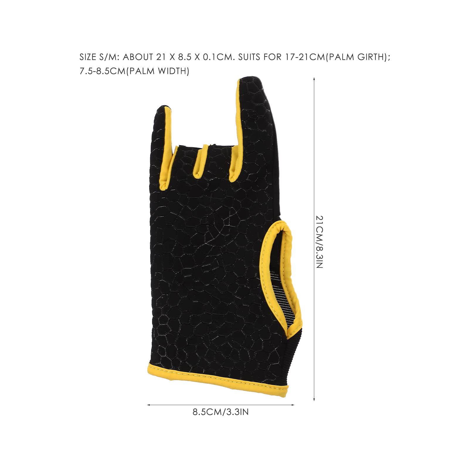 Gants De Bowling Antidérapants Professionnels – Silicone Respirant, Jaune S/M, Confort & Précision