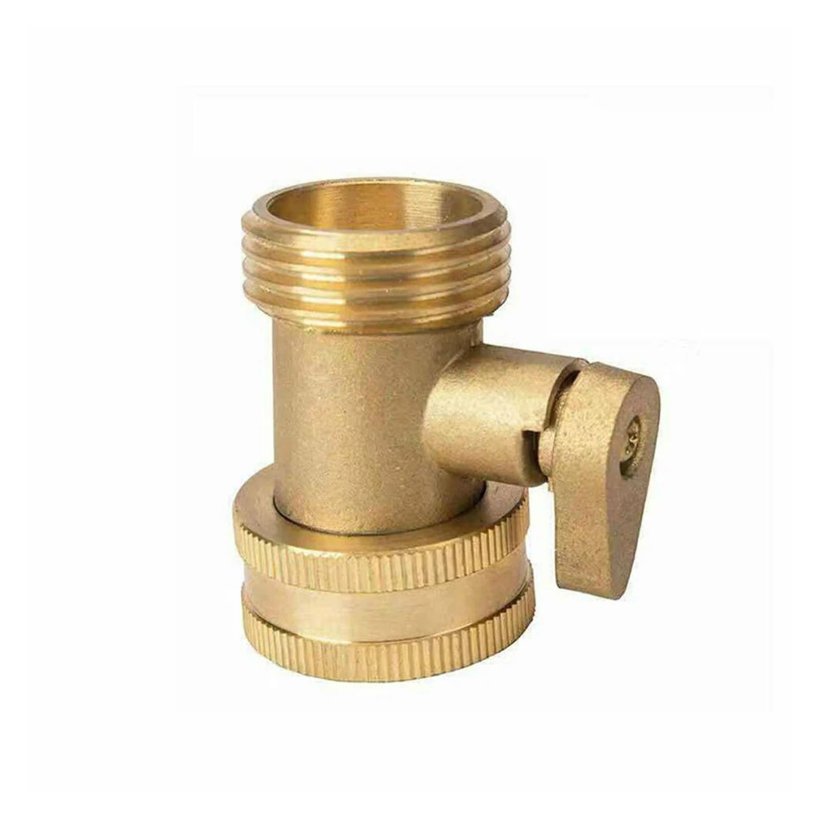 Válvula de bola de cierre for manguera de jardín de 3/4 de pulgada, conector de grifo de cobre, accesorio de unión de tubo, herramientas de riego de jardín