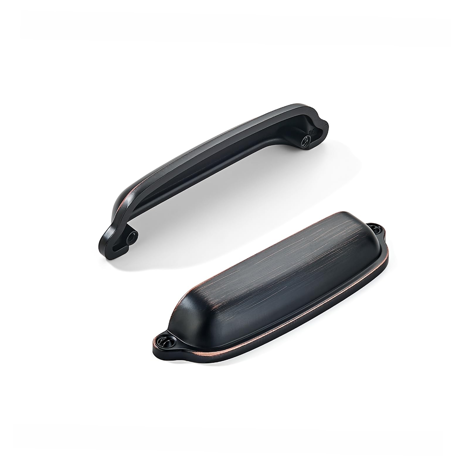 Khtumeware - 170357 Oil Rubbed Bronze Cabinet Pulls CTC 4 in (102 mm) 10 Pack