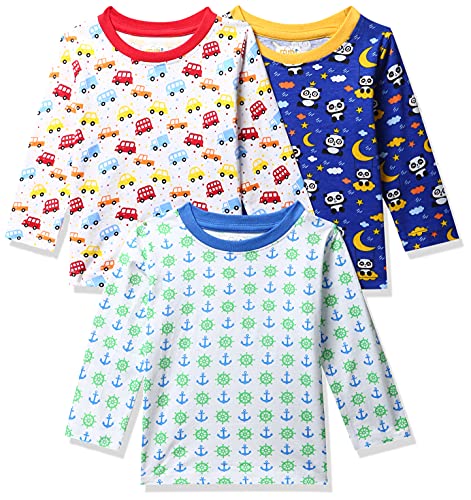 Image of MINITATU Baby-Boy's Animal Print Regular Fit T-Shirt
