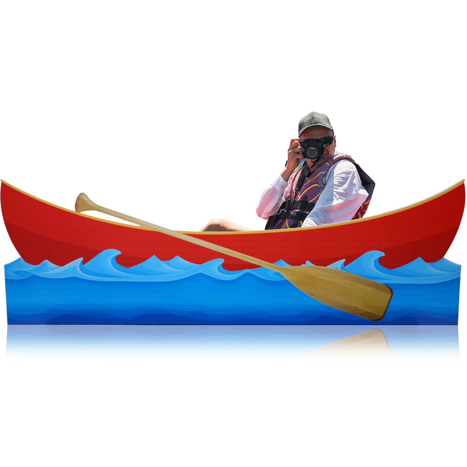 Canoe Cardboard Cutout Standup Six