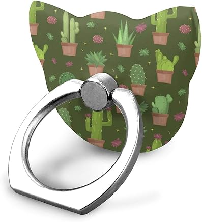 magic ship Cute Cactus Ring Stand 360?Rotation Thin Universal Phone Ring Holder Transparent Finger Ring Tablets Cat Shape magic ship Cute Cactus Ring Stand 360?Rotation Thin Universal Phone Ring Holder Transparent Finger Ring Tablets Cat Shape