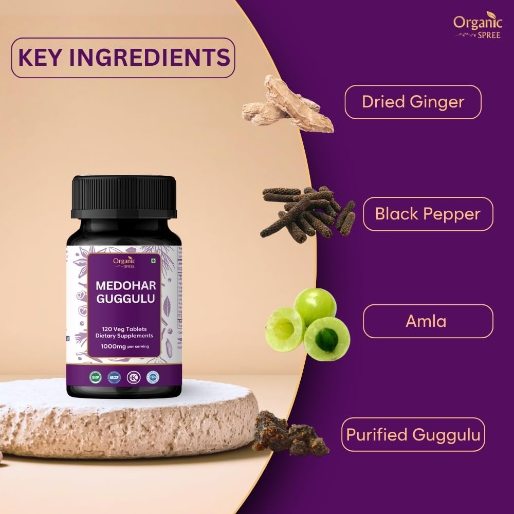 Medohar Guggulu 120 Tablets – Ayurvedic Formula – Supports Metabolism & Immune Health* - Image 2