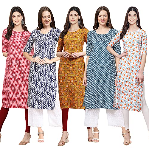 Image of Pinkmint Women's Crepe Regular Kurta