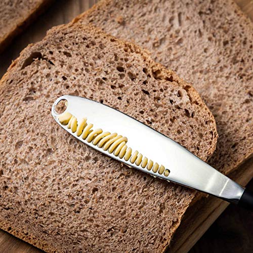 image for GENRICE 2 PCS Butter Knife for Cold Butter Stainless Steel Butter Knif