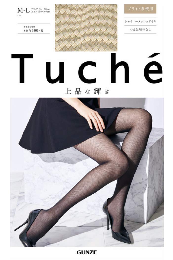 Amazon | [グンゼ] Tuche トゥシェ ダイヤ 柄 パンスト