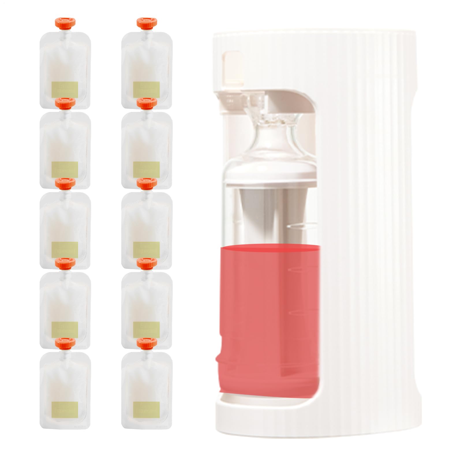 Support de poche pour compote de pommes – Kit alimentaire rechargeable, presse-purée, station de remplissage sans déversement | Préparation d'alimentation pour collations faites maison, stockage de