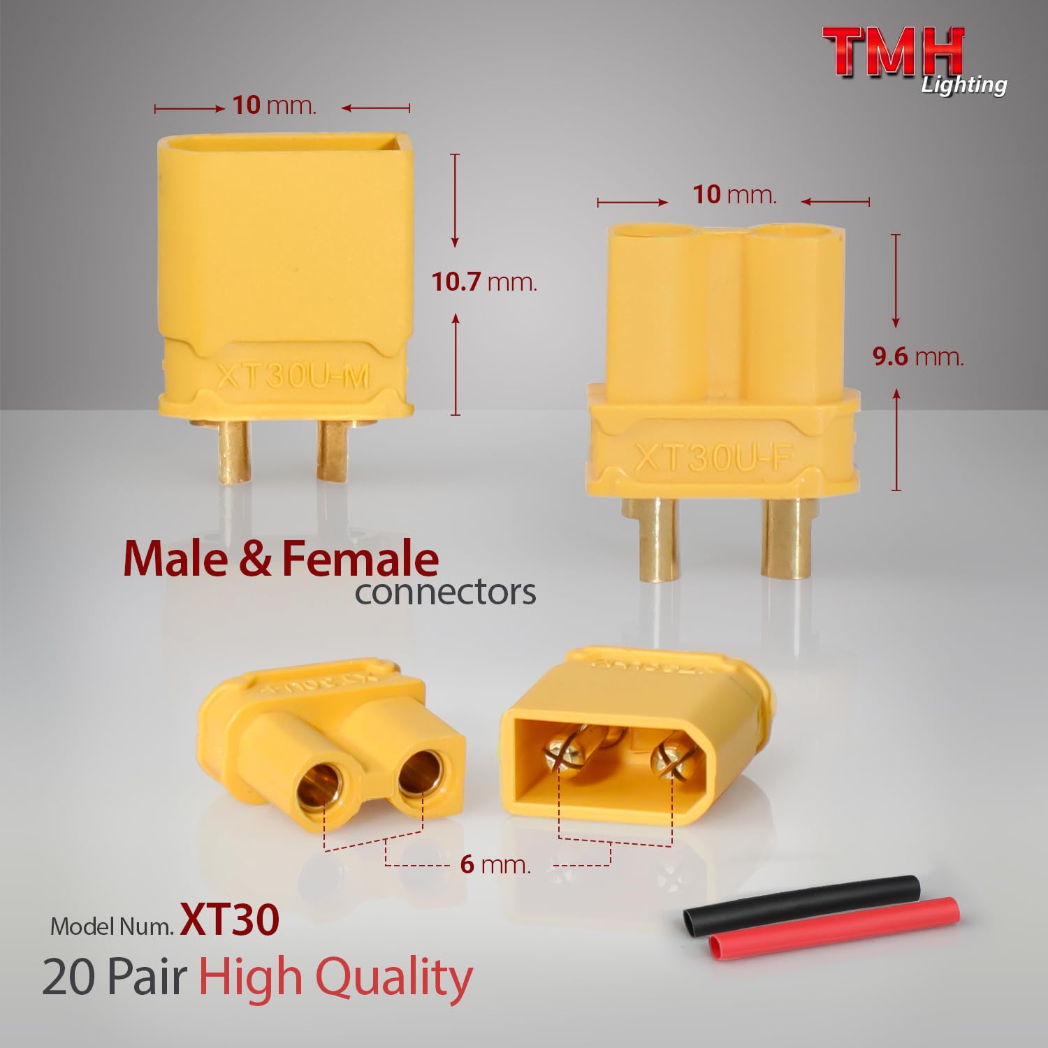 Amazon.com: TMH 20 Pairs XT30 Connector Male Female Bullet