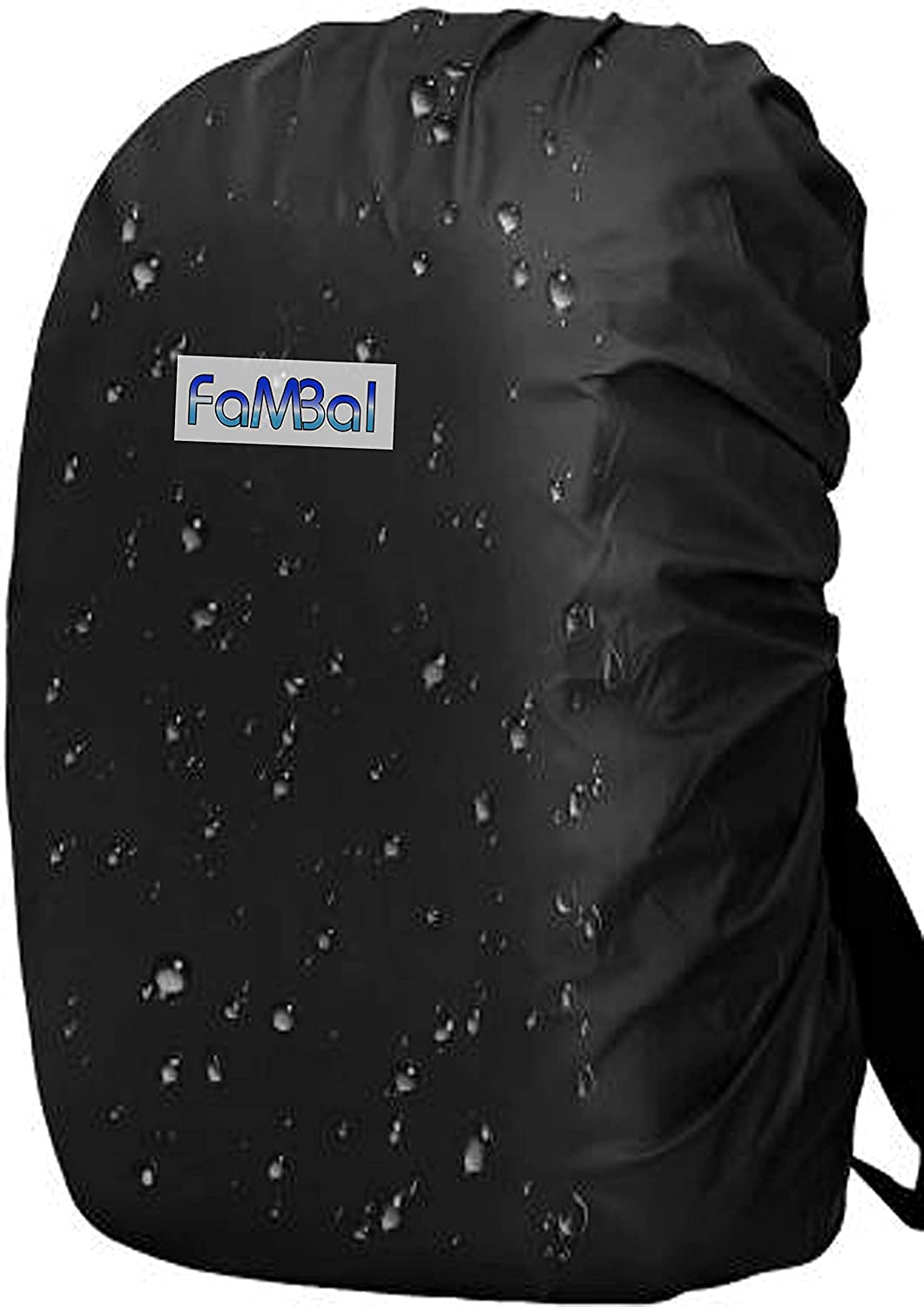 Fambal Waterproof/Dustproof Rain Backpack Cover with Anti Slip Adjustable Strap Durable (Black) Upto 45 ltrs-picture-49