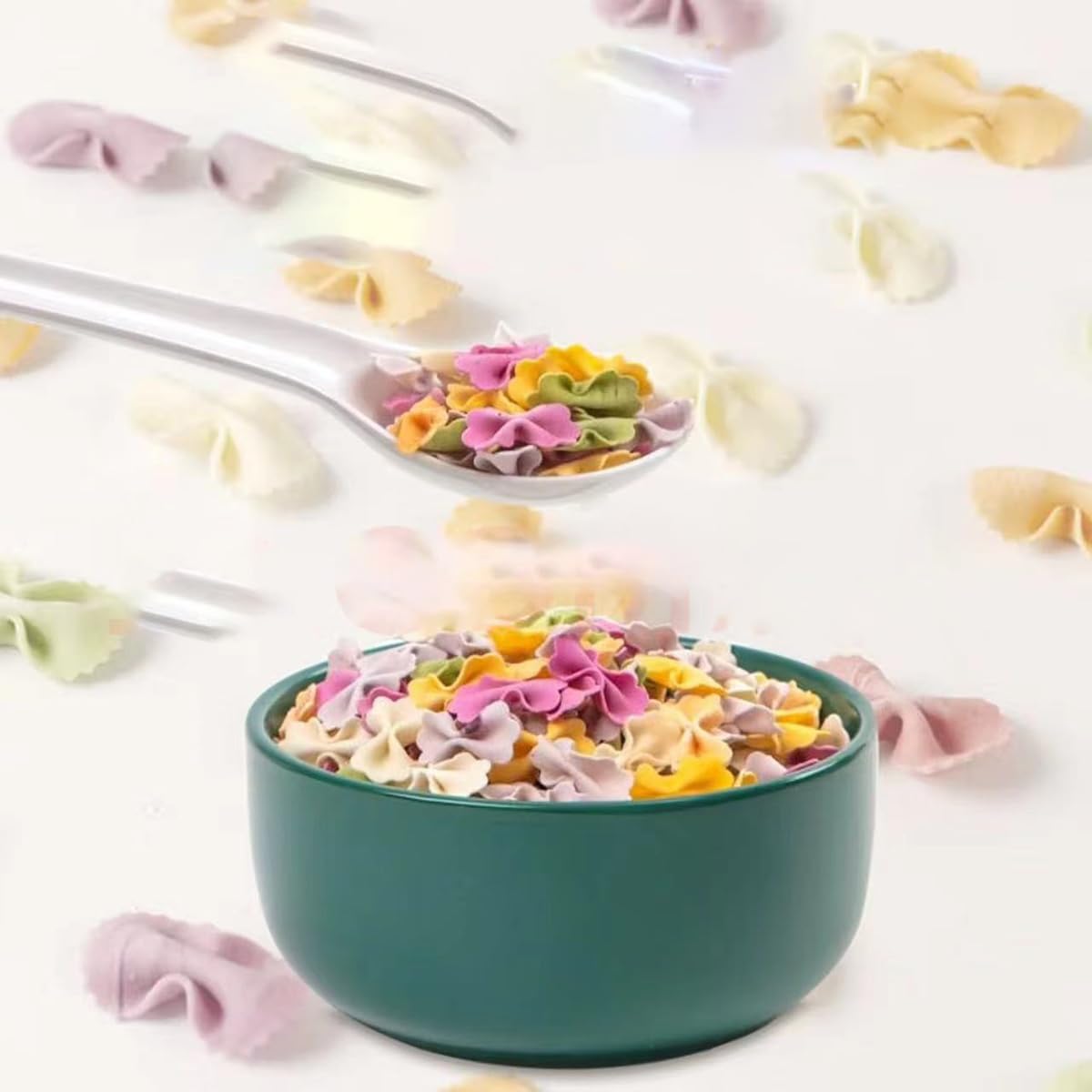 Fruit and vegetable pasta, Colorful butterfly pasta, quick cooking, lunch and family dinner 16.9 oz.