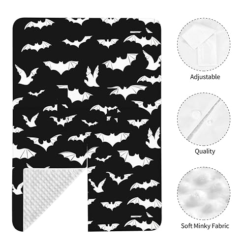 Miniatura 5 de Funda de asiento de coche de murciélago de Halloween, cubierta de asiento de coche de moda para invierno, cubierta de enfermería, regalo de ducha