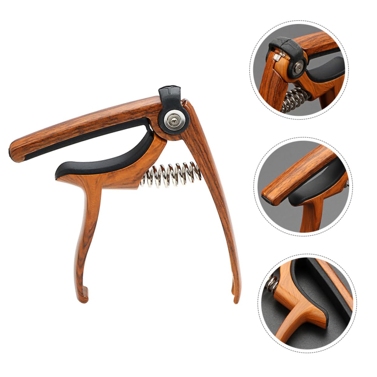 Toyvian 5piezas Capo Ajustable Para Guitarra Eléctrica y Accesorio De Aleado Diseño Compacto y Duradero Para Músicos Movimiento