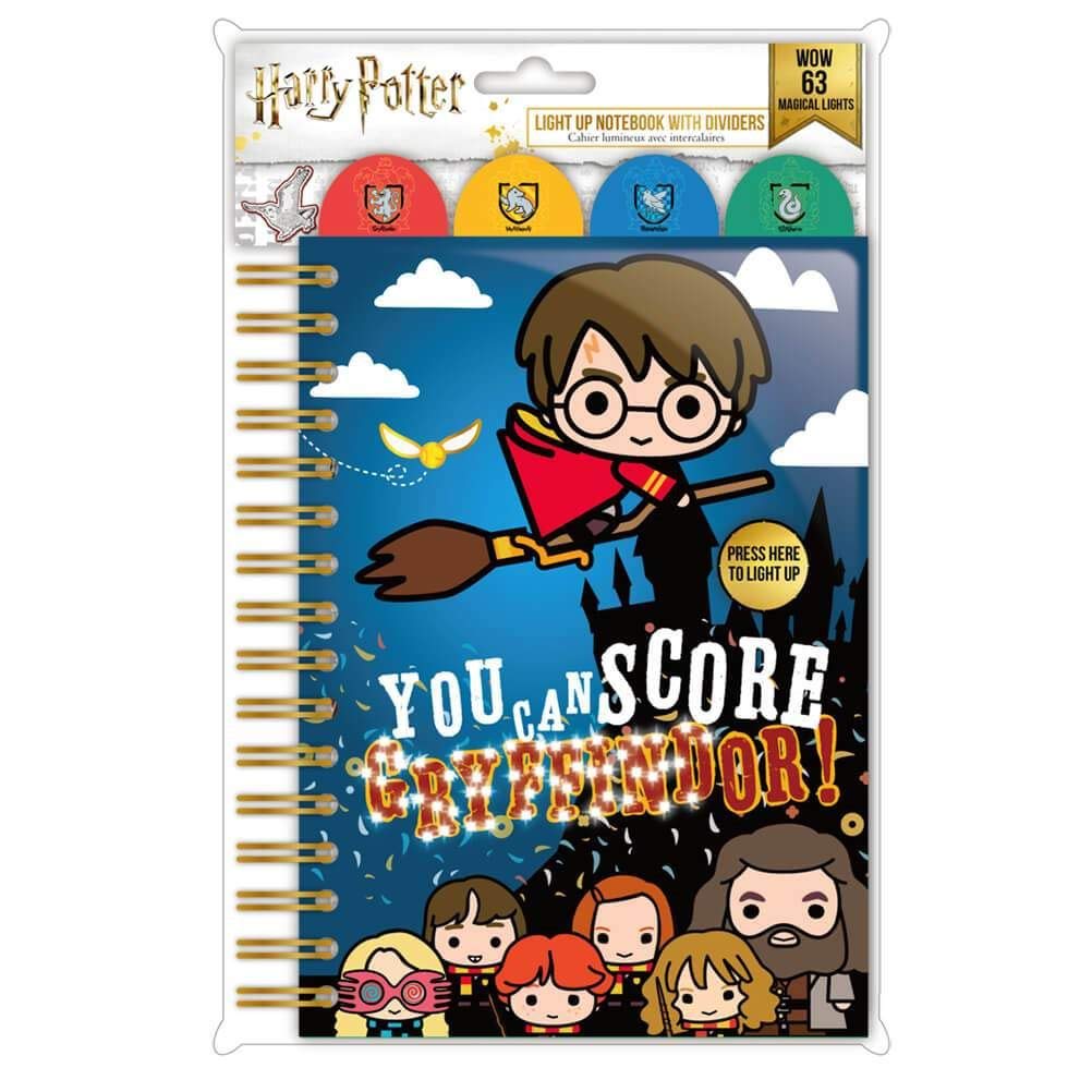 Blue Sky Studios Harry Potter Light Up A5 Notebook with Dividers