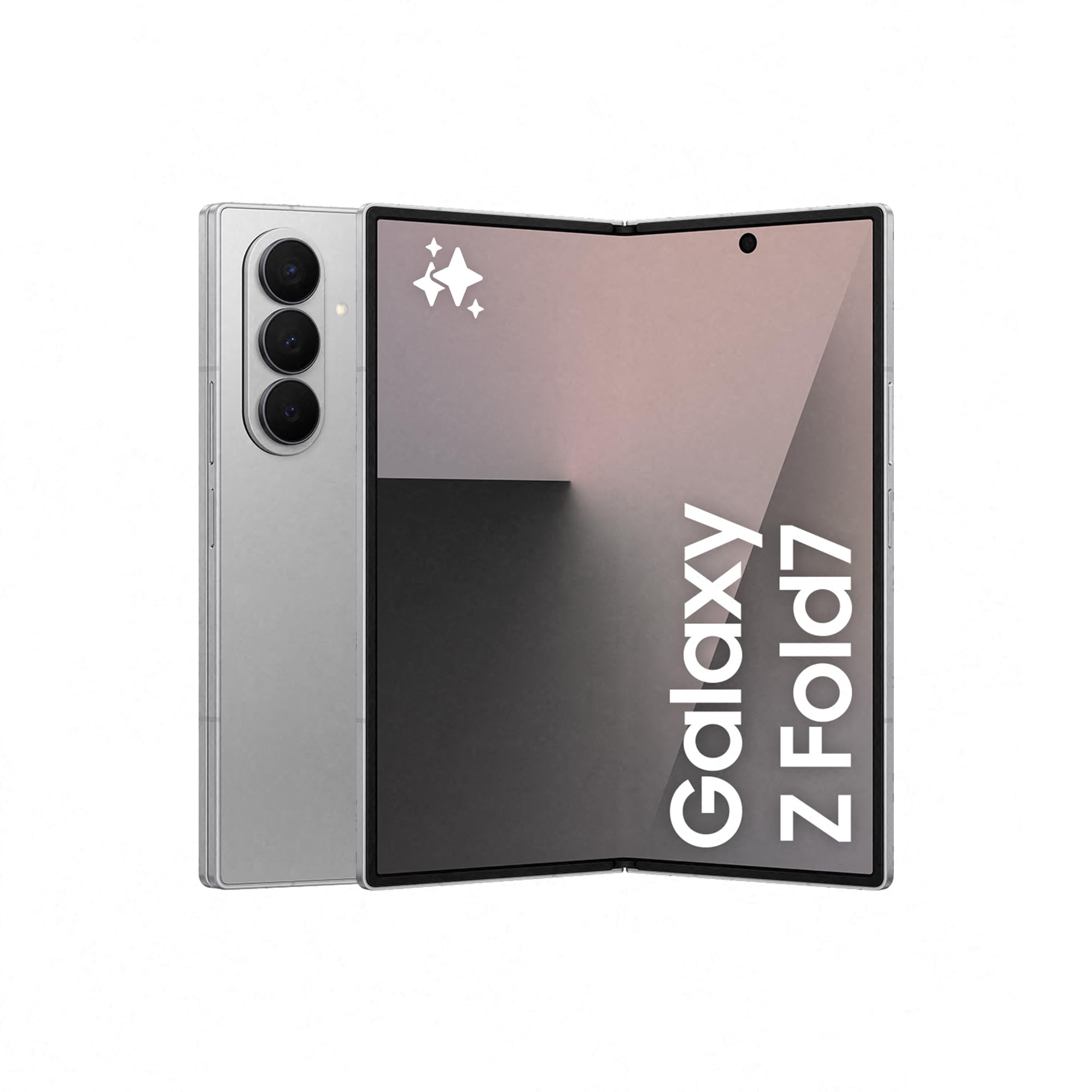 Samsung Galaxy Z Fold7 512GB - Galaxy AI, Ligero y Plegable, Pantalla Grande, Cámara 200MP, Memoria 12GB, Gris Plata, Garantía del Fabricante 3 Años + 1 año Extra (Versión Española)