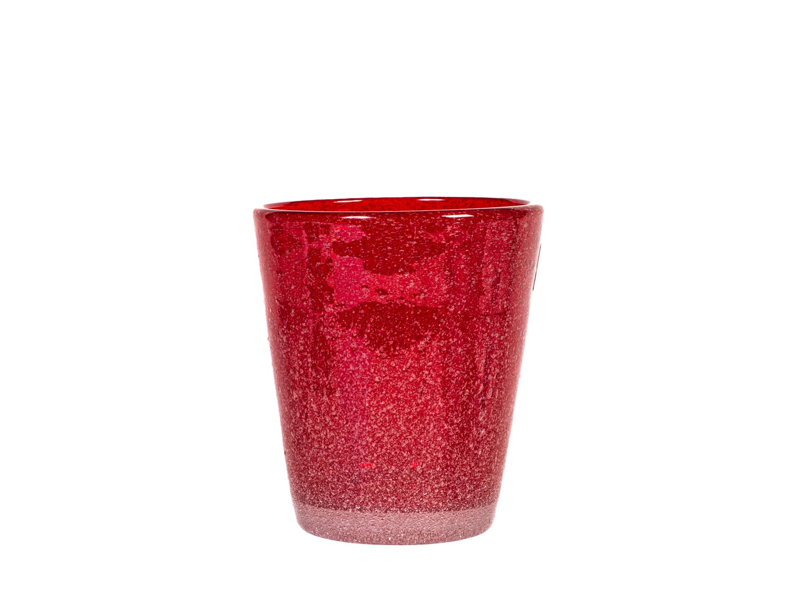 H&H Giada Set mit 12 bunten Wassergläsern, Mehrfarbig, 280 ml, unregelmäßige Gläser mit Mikrobläschen, robust und spülmaschinenfest, originelle Tischkarten