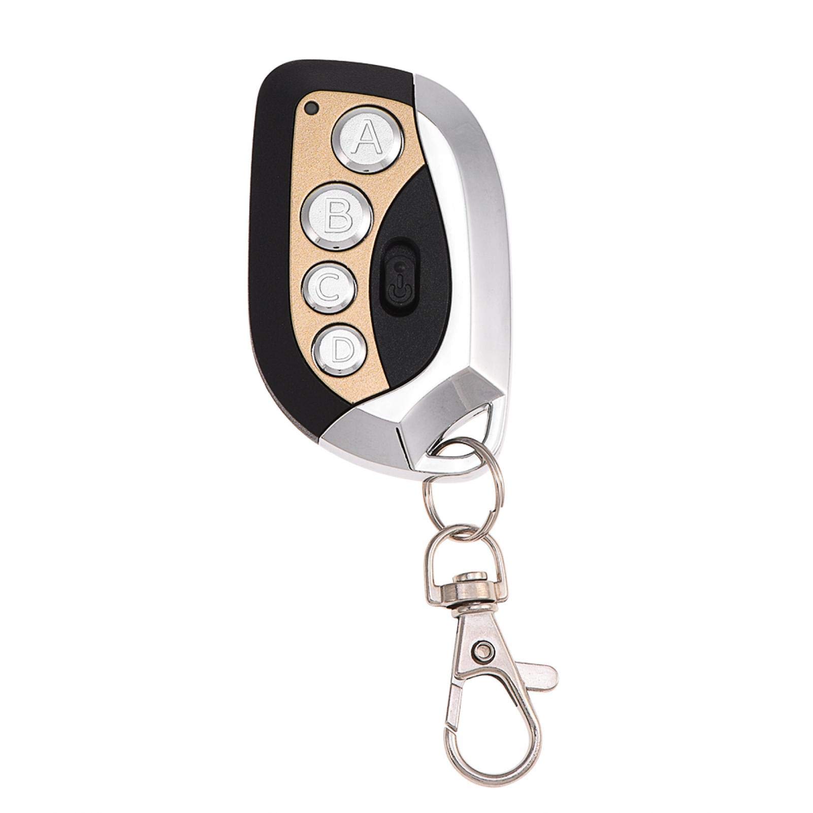 Hapivida 433.92MHz Remote Control Key Fob, Universal Electric Cloning Duplicator, 4 Channel Wireless Remote Controller for Garage Door, Gate, Car, Alarm Systems