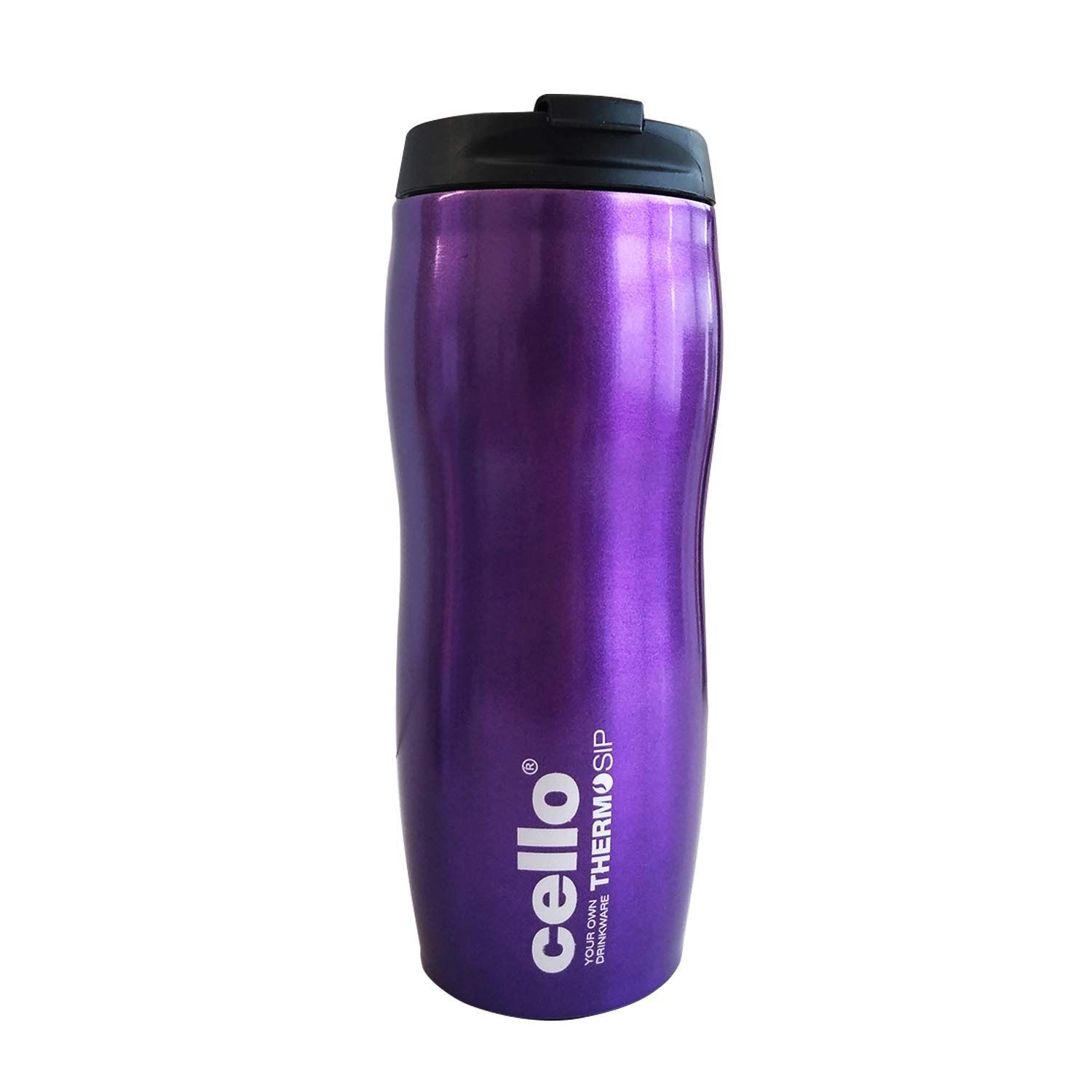 Cello Jesse Stainless Steel Travel Mug - 500Ml- Purple