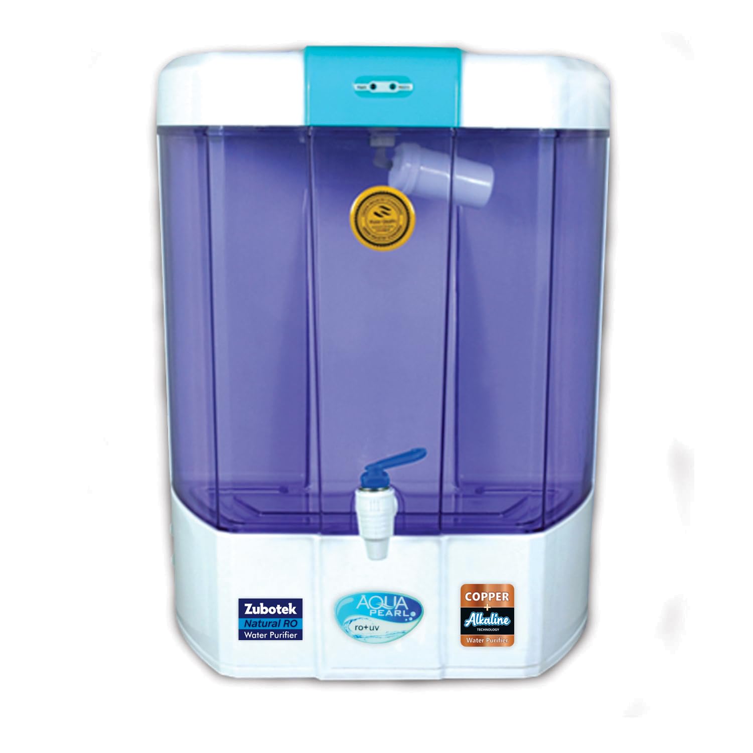 Aqua Pearl RO Water Purifier with RO+UV+Copper+Zinc+Alkaline pH B12, 12 Litre Storage, 20 LPH, Wall Mounted, Electric, Advance HTDS Membrane-image-47