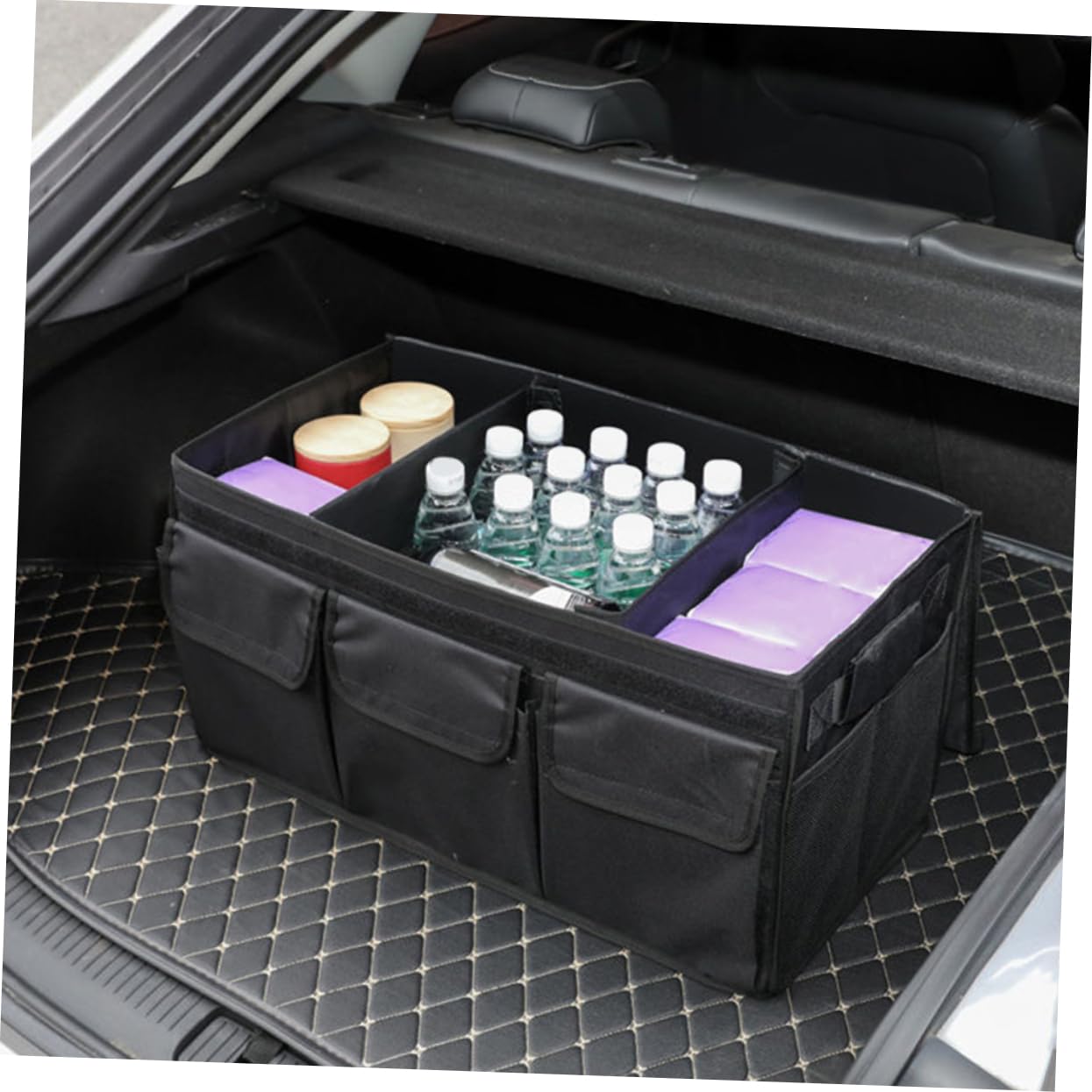 Organisateur De Coffre De Voiture Grand Coffre De Rangement Organisateur Pour Courses Et Matériel