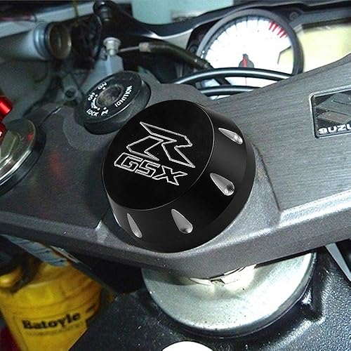 Miniatura 5 de AYKYCS Tapa central, hecha de aleación de aluminio, accesorios de motocicleta para Suzuki GSX-R 1000 2009-2021 (negro)