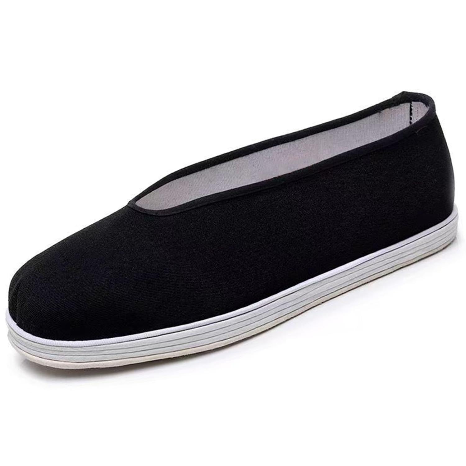 Wttagkl Kung Fu Tai Chi Knitted Shoes - Light & Breathable Martial Arts Shoes, 5-Layer Cotton for Home, Seniors | Unisex Black | Peking Tradition,Allrounder Schwarz-43 EU