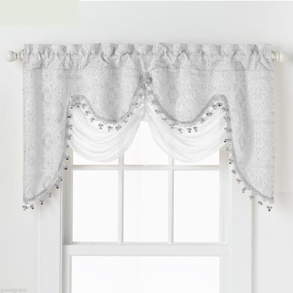 Amazon.com: VCNY Home - Valance, Window Treatment with Rod Pocket ...